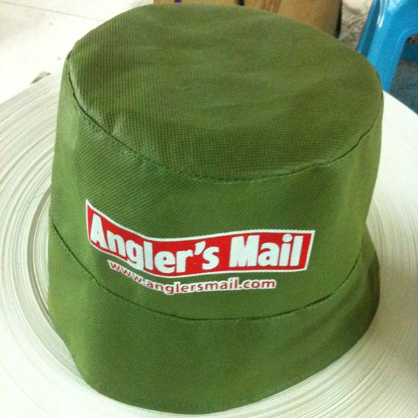 Customized Bucket Hats With Anglers Mail Logo
