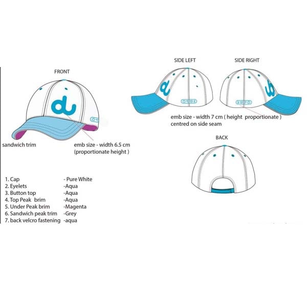 Digital Proof Of Custom Baseball Caps