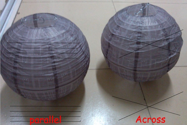 10 inches Death Star Custom Paper Lantern With More than 16 sides