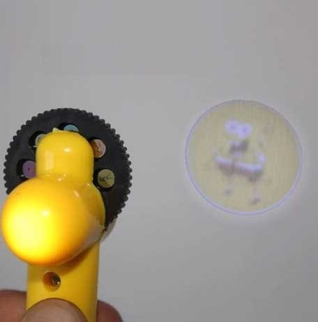 Spongebob plastic projector pen with 8 frame