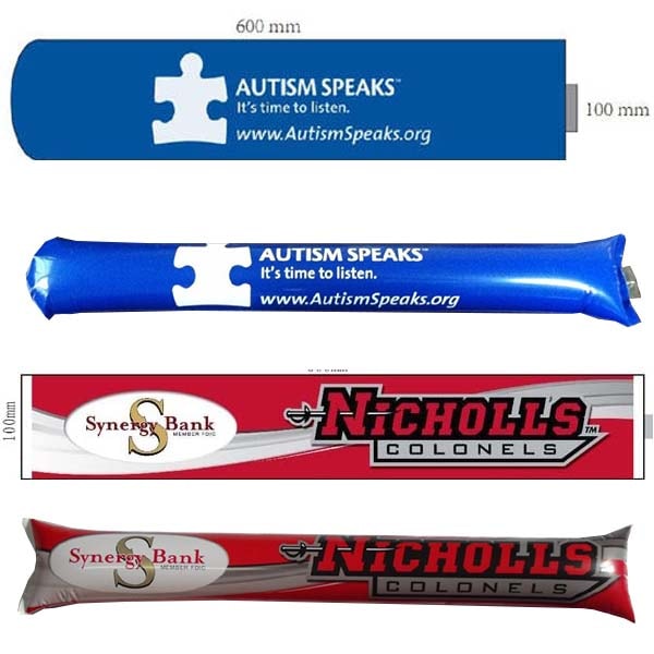 Custom Cheering Sticks With Square End For Nicholls Colonels