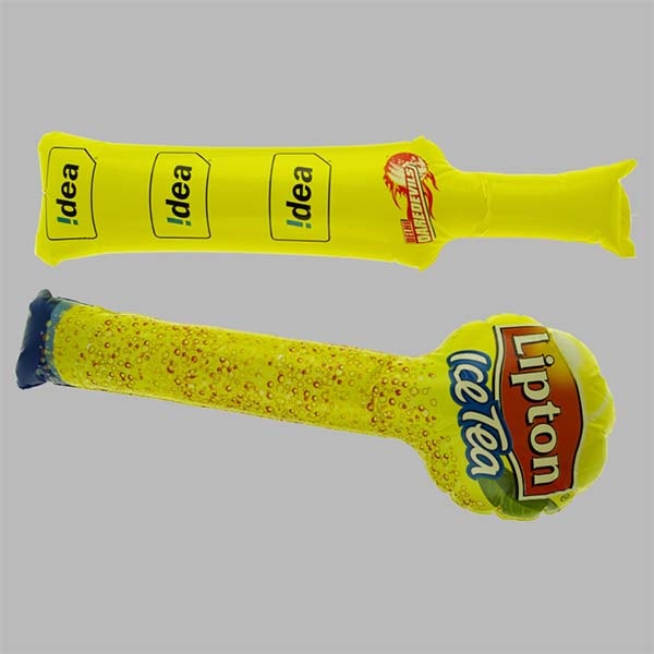 Custom Inflatable Thundersticks With Yellow Color For Lipton Ice Tea