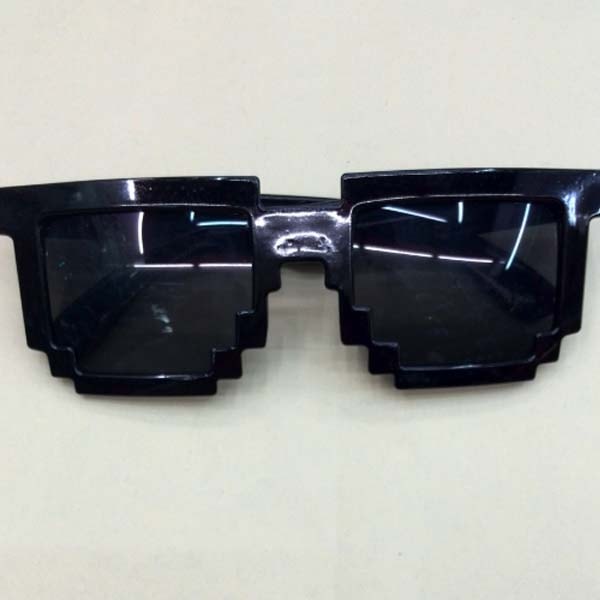 Black Minecraft Mosaic Sunglasses Design