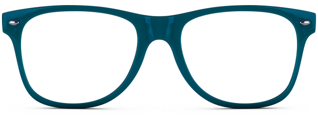 sunglasses with logo printed on lenses and dark blue frame